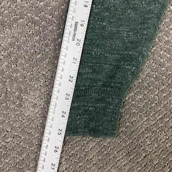 Outerknown Sweater Sweatshirt Large Fits like Small Green Heather Crew Roll Neck - Picture 12 of 12